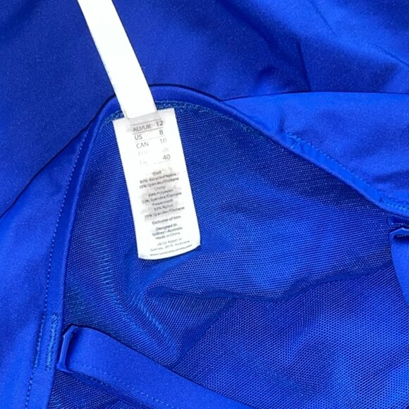 Sea Level Scallop Square Neck Bralette One Piece in Cobalt Size 8 - Picture 7 of 7